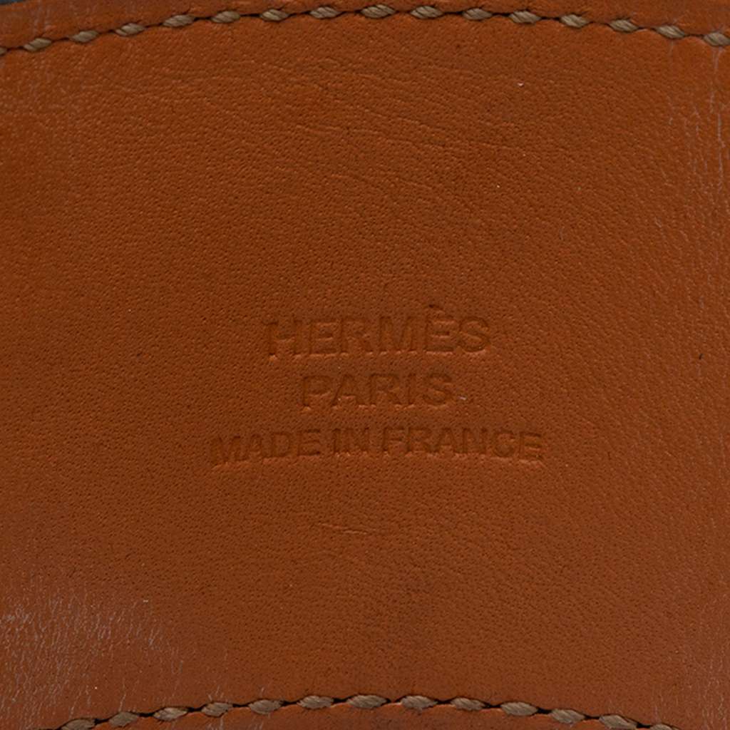 Hermès Swift Leather and Palladium Plated Collier de Chien Bracelet S Black Leather Good condition - Box View