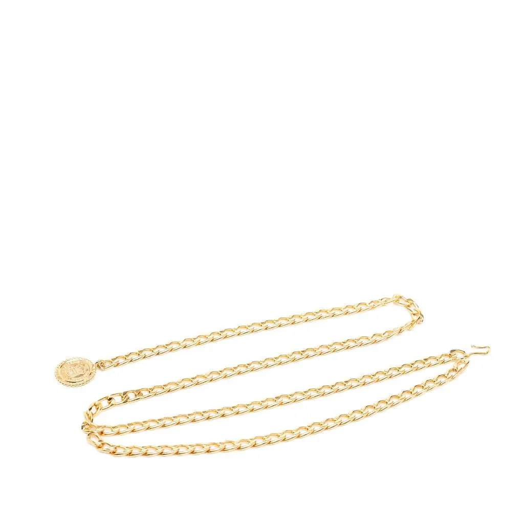 Chanel Gold Plated Medallion Rue Cambon Chain Belt Gold Metal Very good - Inside View