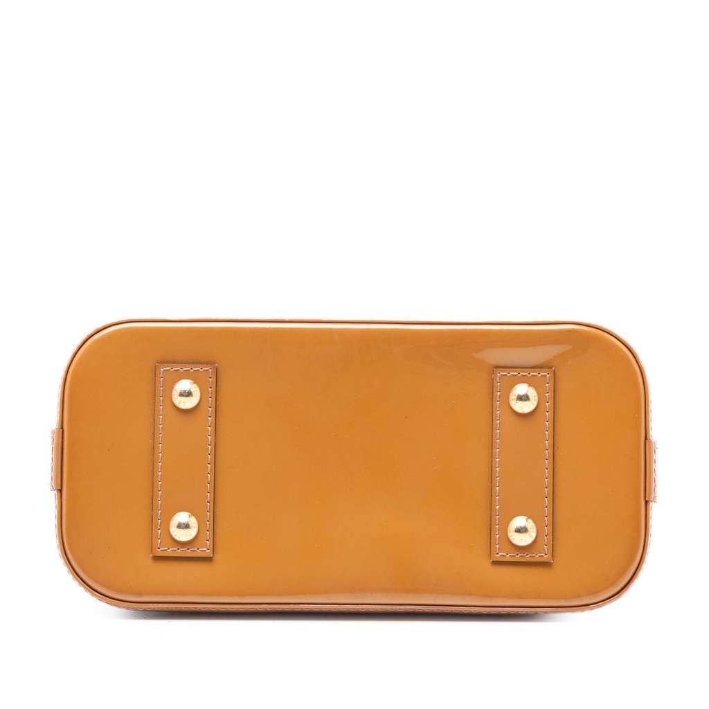 Louis Vuitton Monogram Vernis Alma BB Brown Leather Good condition - Inside View
