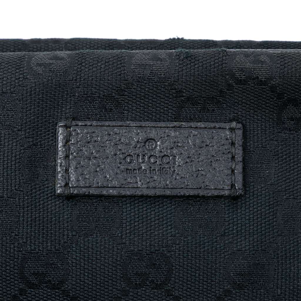 Gucci GG Canvas Web Business Bag Black Canvas Good condition - Box View