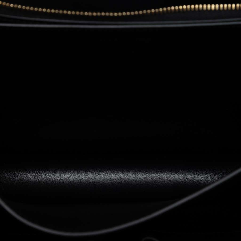 Celine Medium Calfskin Classic Box Black Leather Good condition - Model View