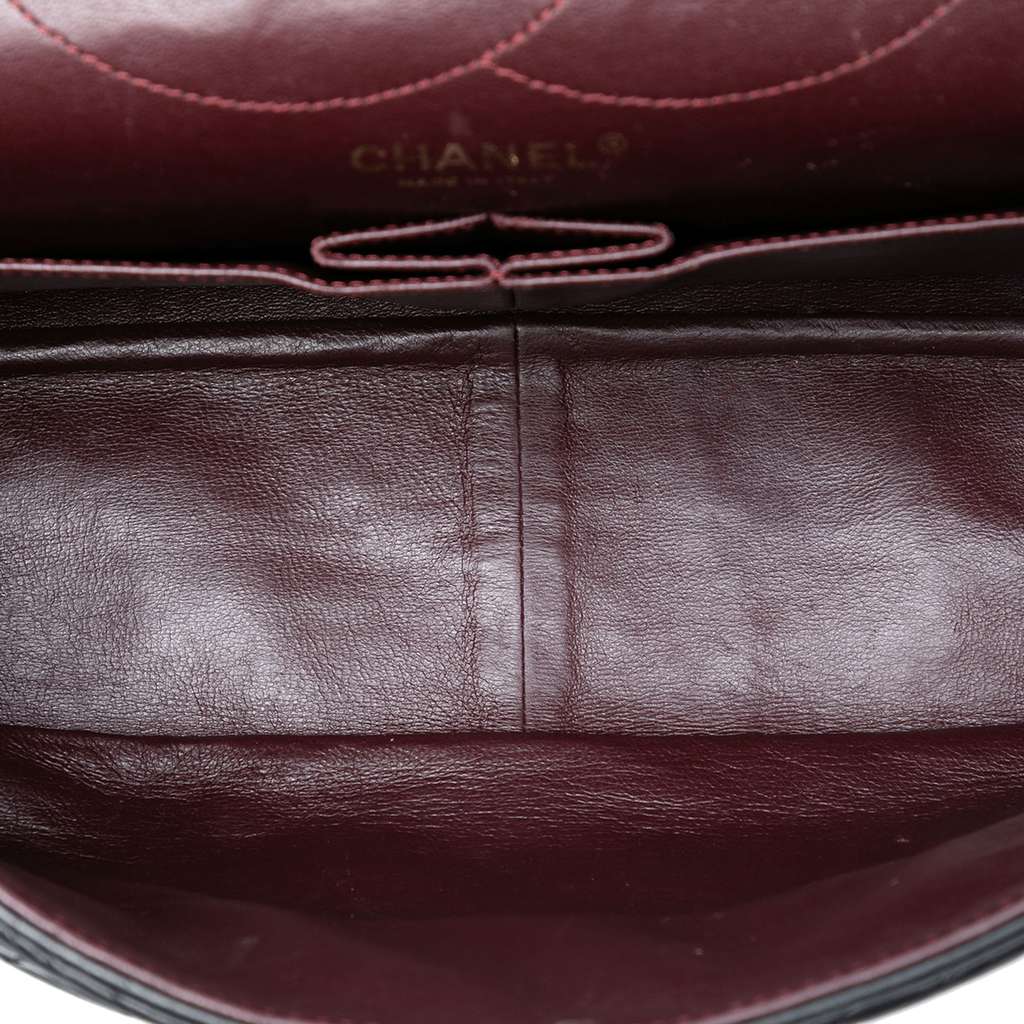 Chanel Quilted Aged Calfskin Reissue 2.55 Double Flap 227 Black Leather Good condition - Model View