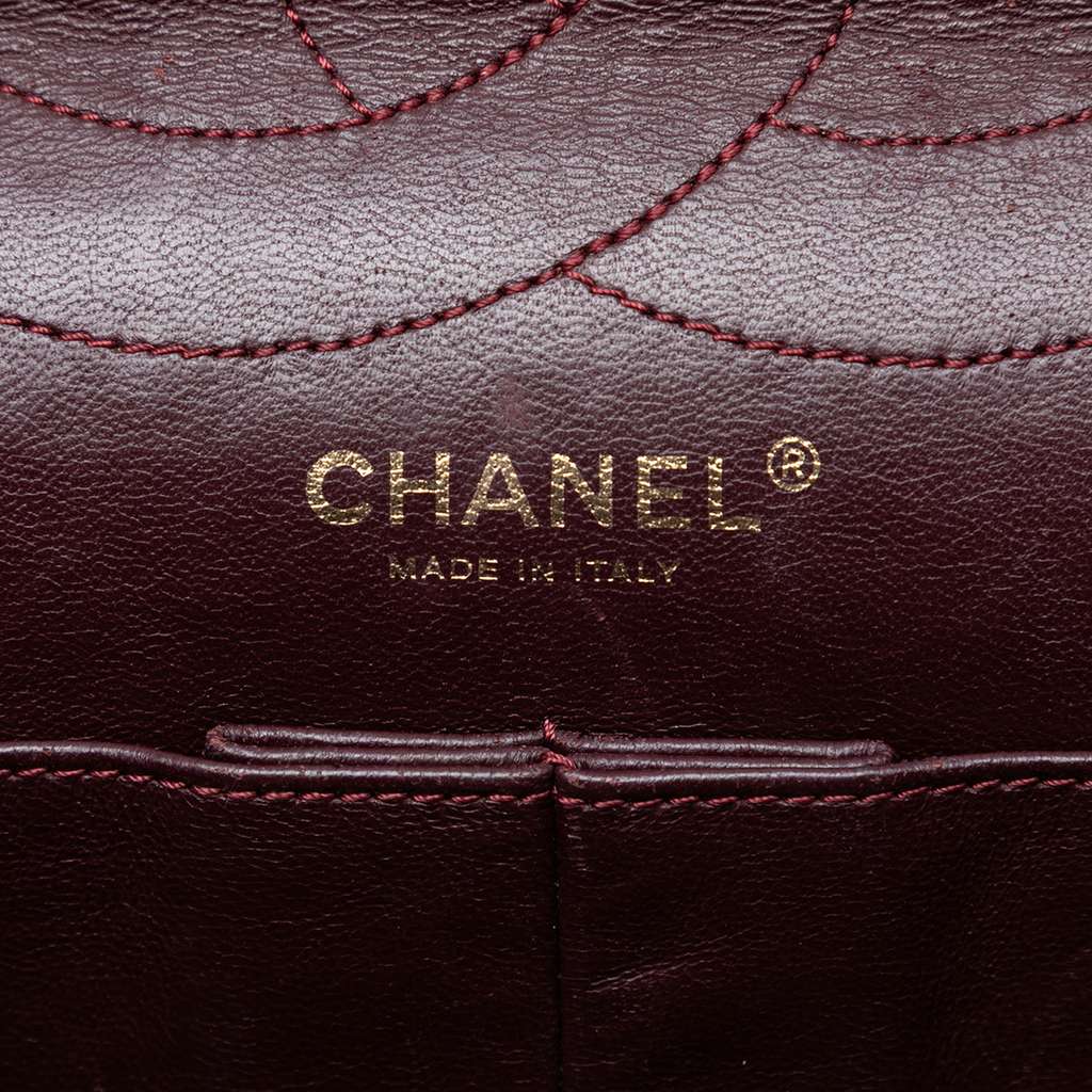 Chanel Quilted Aged Calfskin Reissue 2.55 Double Flap 227 Black Leather Good condition - Box View