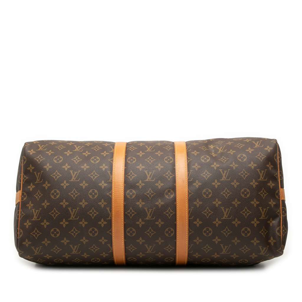 Louis Vuitton Monogram Keepall Bandouliere 55 Brown Good condition - Inside View