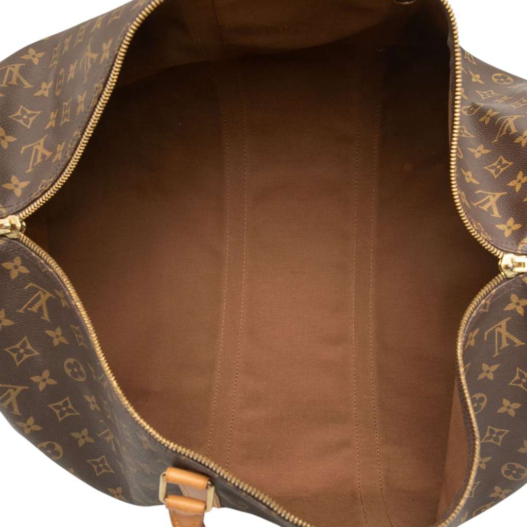 Louis Vuitton Monogram Keepall Bandouliere 55 Brown Good condition - Model View
