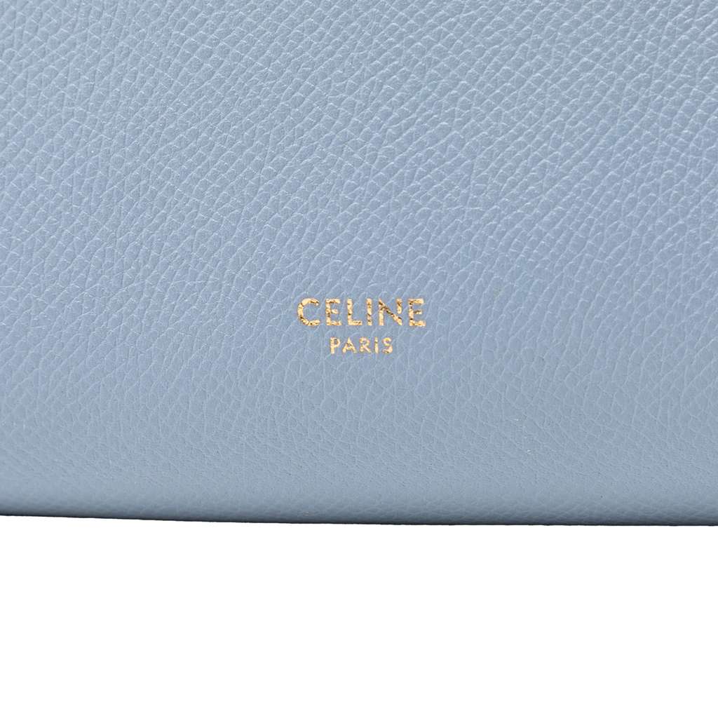 Celine Nano Grained Calfskin Belt Bag Blue Leather Good condition - Box View