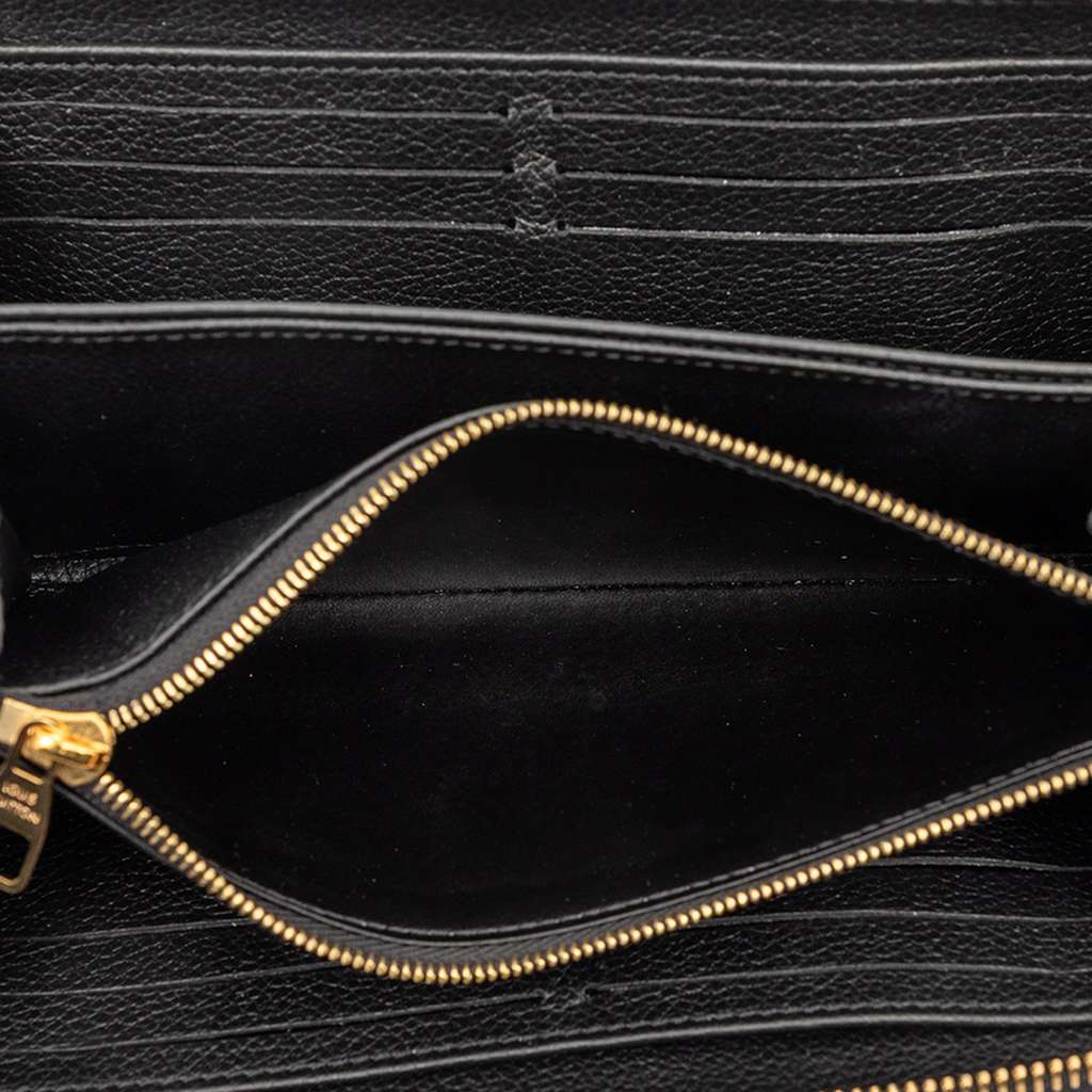 Louis Vuitton Bicolor Monogram Empreinte Zippy Long Wallet Black Leather Good condition - Model View