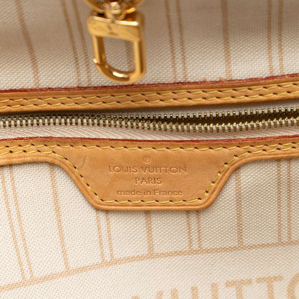 Louis Vuitton Damier Azur Neverfull GM White Good condition - Box View