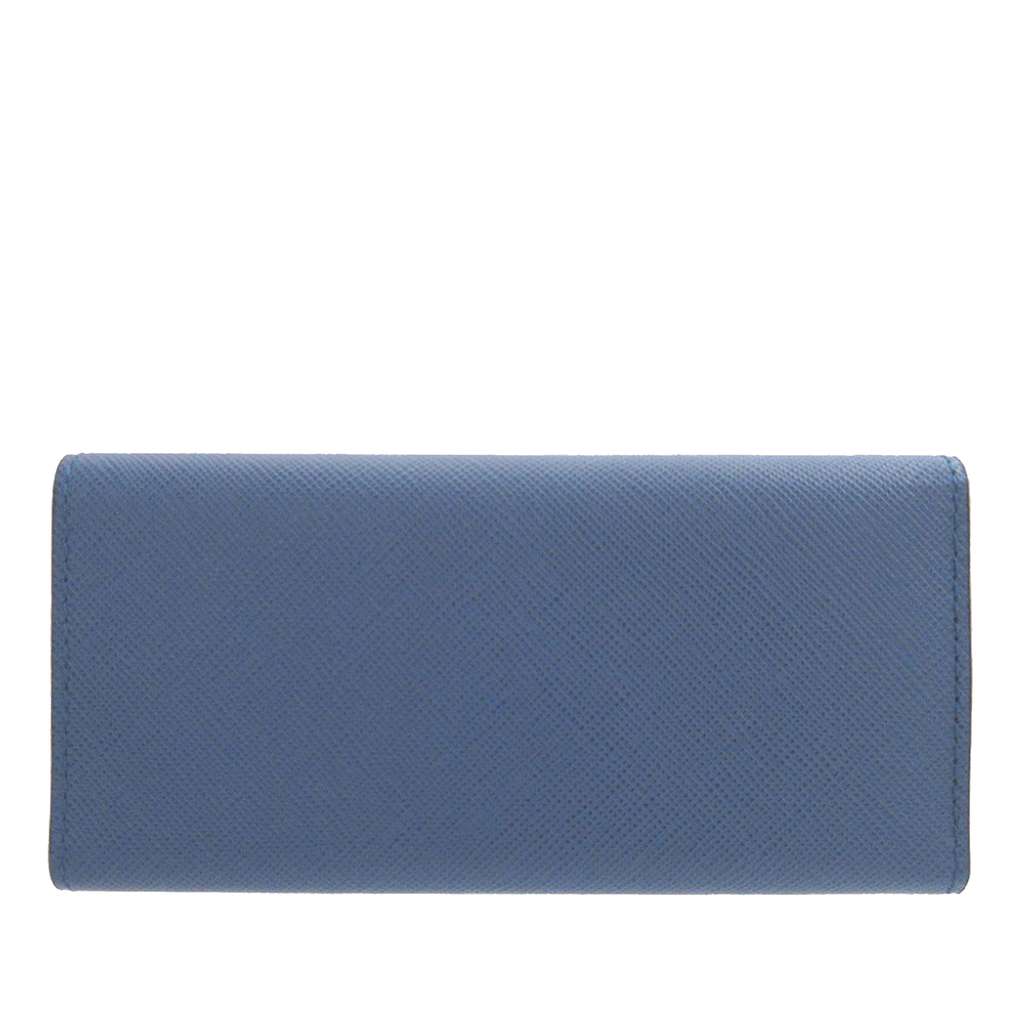 Prada Saffiano Key Holder Blue Leather Good condition - Back View