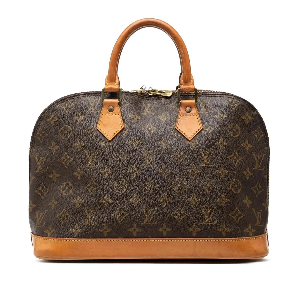 Louis Vuitton Monogram Alma PM Brown Very good - Front View