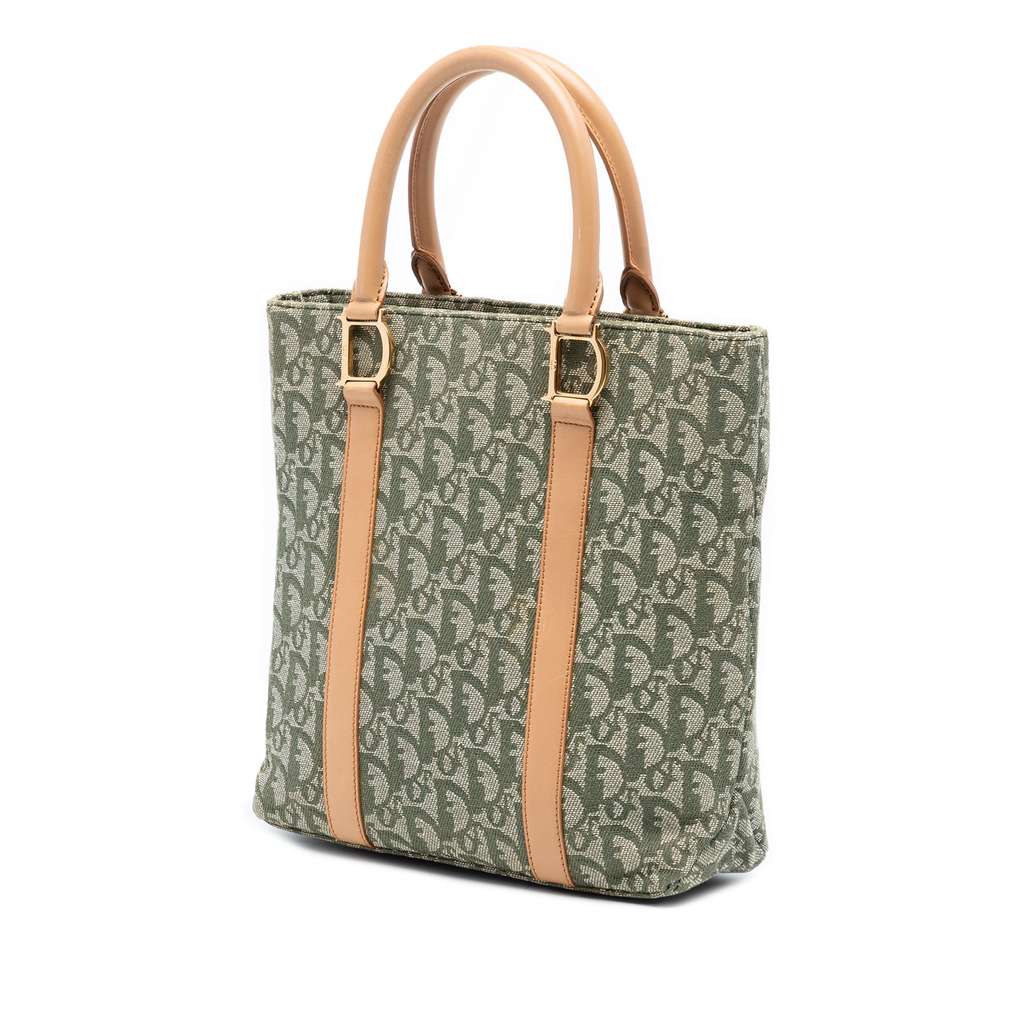 Dior Diorissimo Trotter Canvas Tote Green Canvas Good condition - Back View