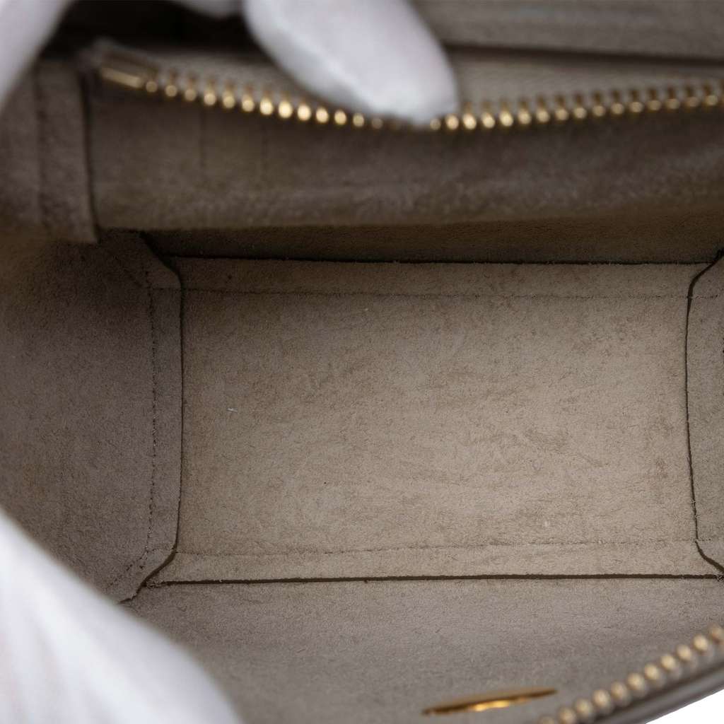 Celine Pico Grained Calfskin Belt Bag Beige Leather Good condition - Model View