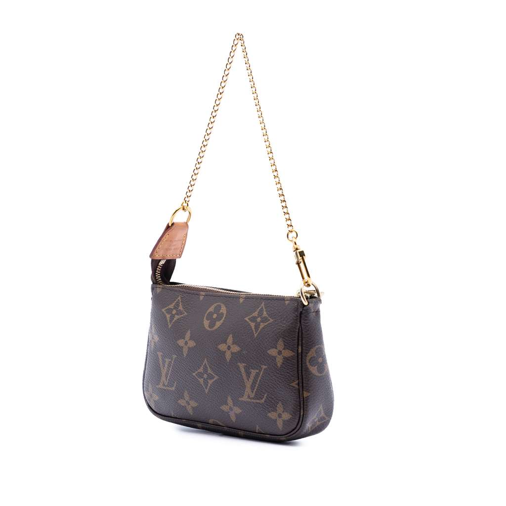 Louis Vuitton Monogram Mini Pochette Accessoires Brown Good condition - Back View