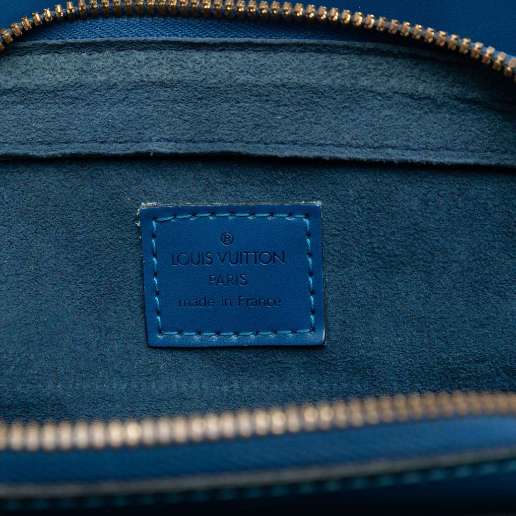 Louis Vuitton Epi Pont Neuf PM Blue Leather Good condition - Box View