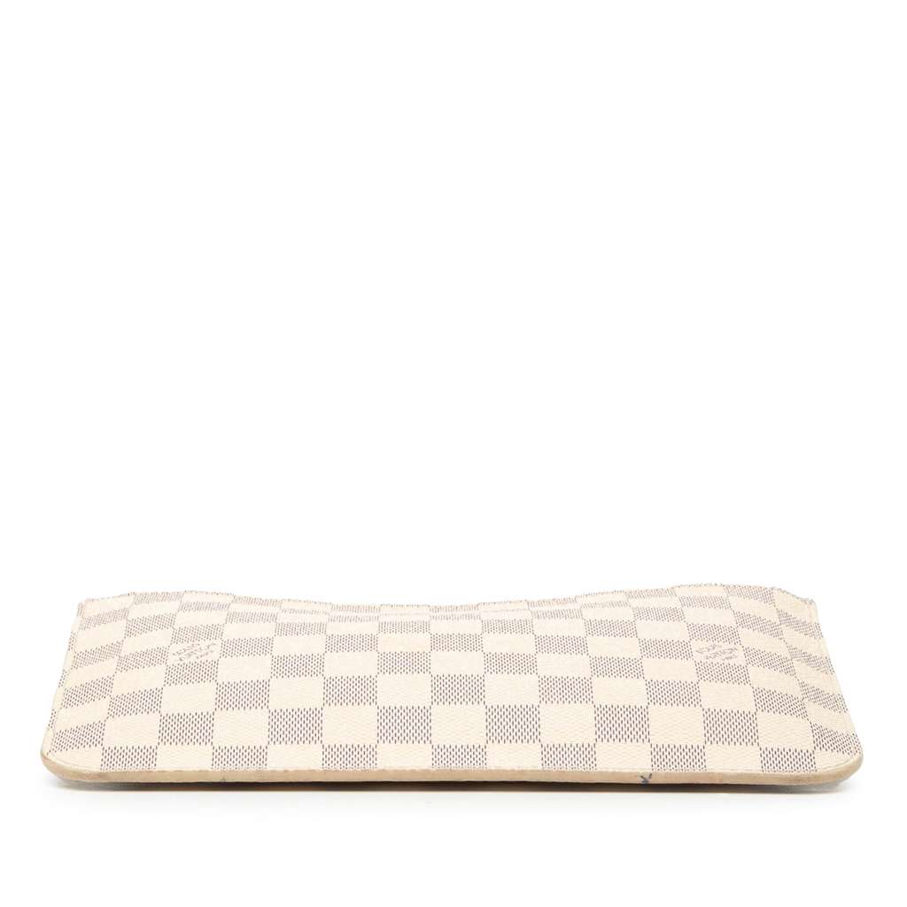 Louis Vuitton Damier Azur Neverfull MM Pouch White Good condition - Inside View