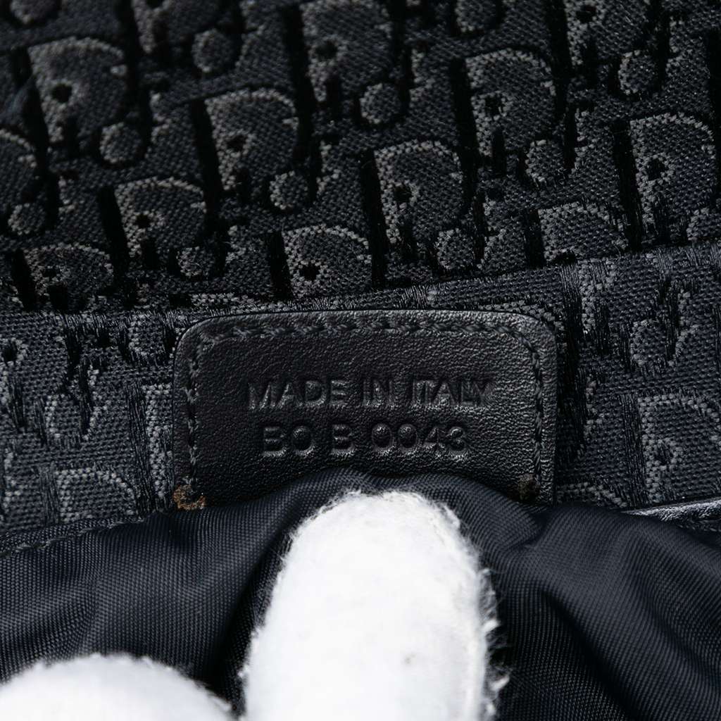 Dior Diorissimo Trotter Canvas Street Chic Shoulder Bag Black Canvas Good condition - Box View