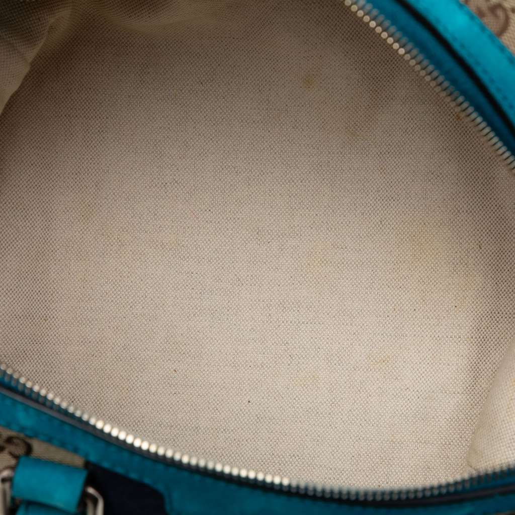 Gucci Small GG Canvas Web Joy Boston Bag Beige Good condition - Model View