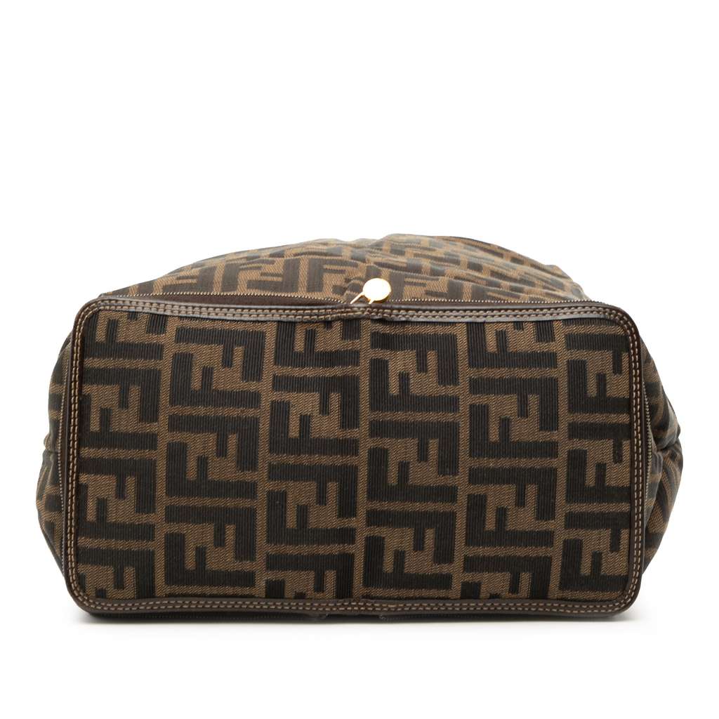 Fendi Zucca Canvas and Nylon Foldable Tote Brown Canvas Good condition - Inside View