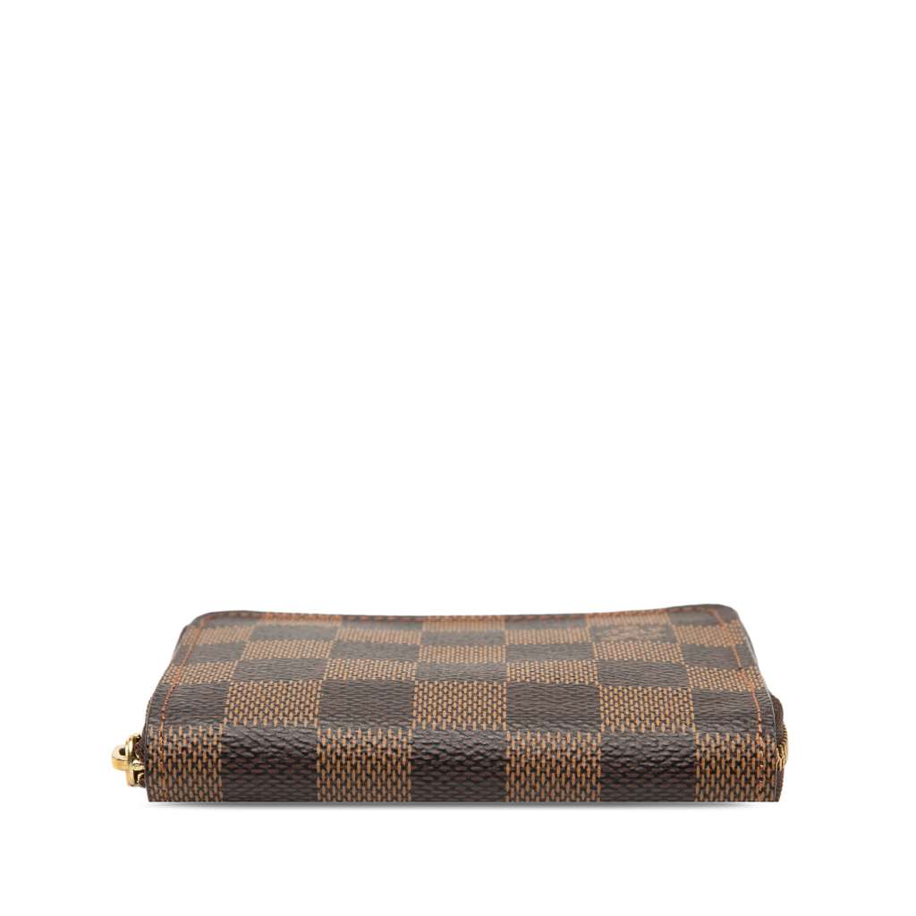Louis Vuitton Damier Ebene Zippy Coin Purse Brown Good condition - Inside View