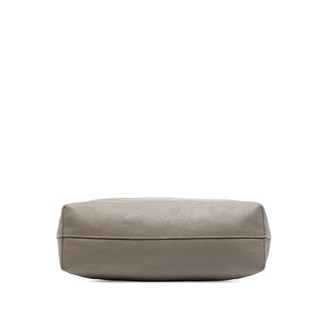 Prada Vitello Daino Open Convertible Tote Grey Leather Good condition - Inside View