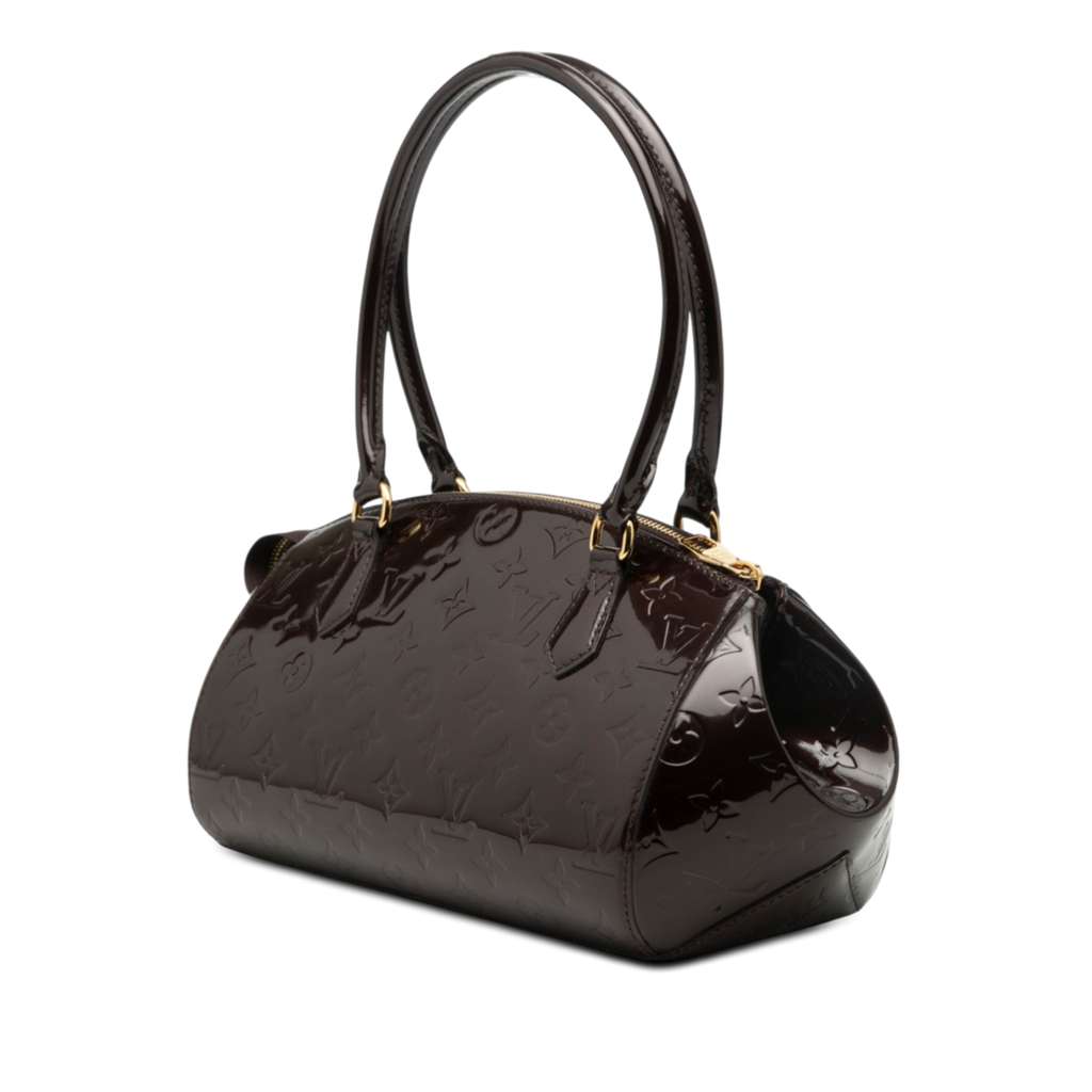 Louis Vuitton Monogram Vernis Sherwood PM Purple Leather Good condition - Back View