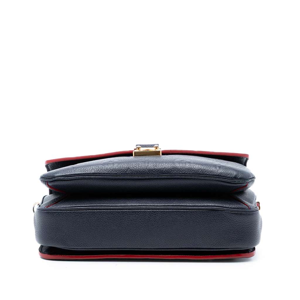 Louis Vuitton Monogram Empreinte Pochette Metis Blue Leather Good condition - Inside View