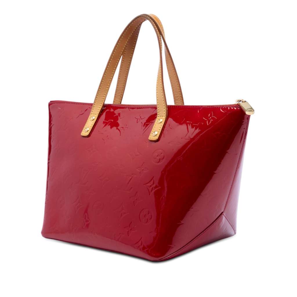 Louis Vuitton Monogram Vernis Bellevue PM Red Leather Good condition - Back View