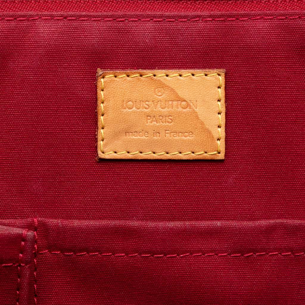 Louis Vuitton Monogram Vernis Bellevue PM Red Leather Good condition - Box View