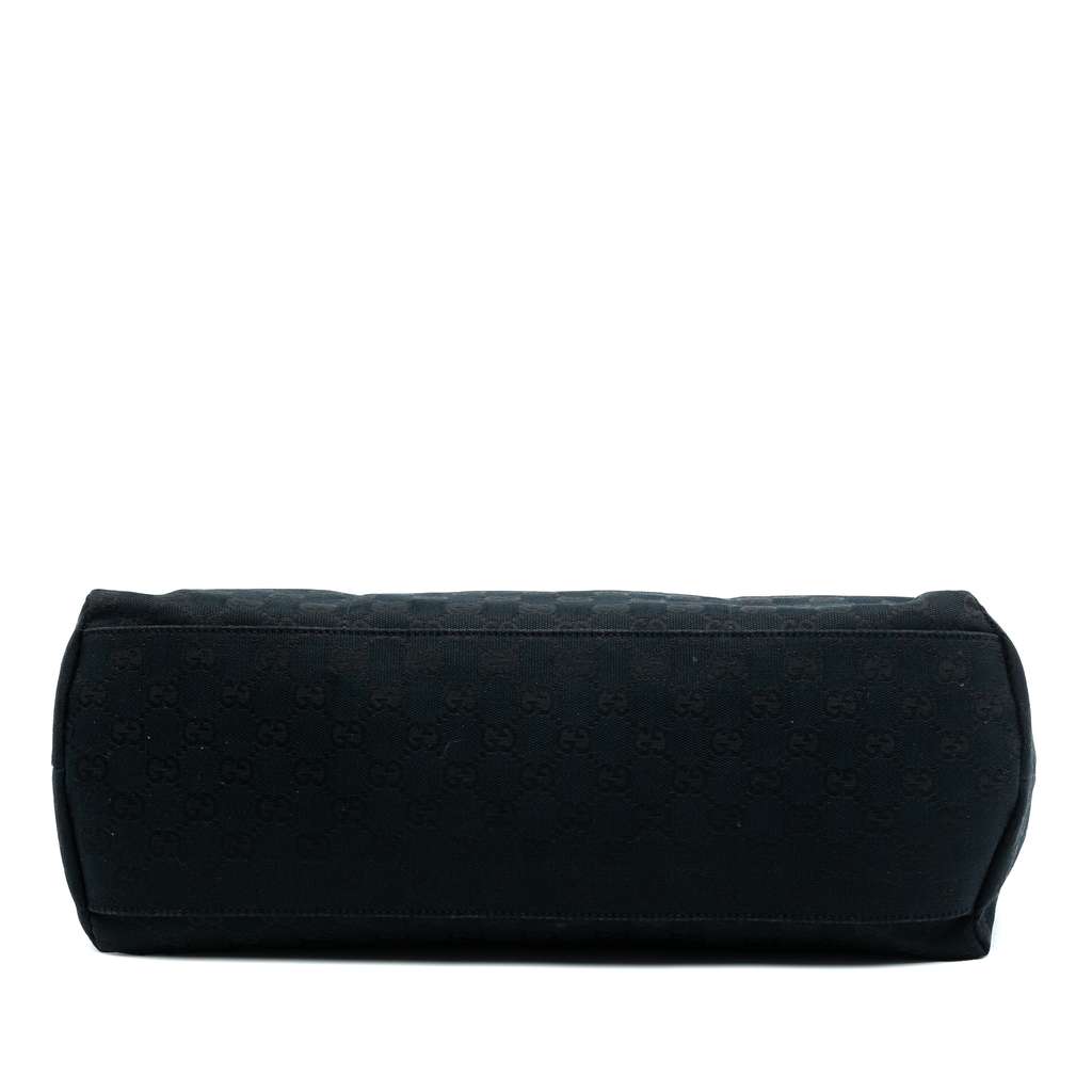 Gucci GG Canvas Web Tote Black Canvas Good condition - Inside View