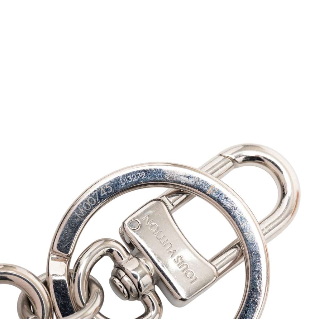 Louis Vuitton Leather Dragonne LV Padlock Bag Charm and Key Holder Black Leather Good condition - Inside View