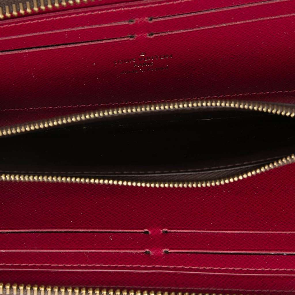 Louis Vuitton Monogram Clemence Wallet Brown Good condition - Model View