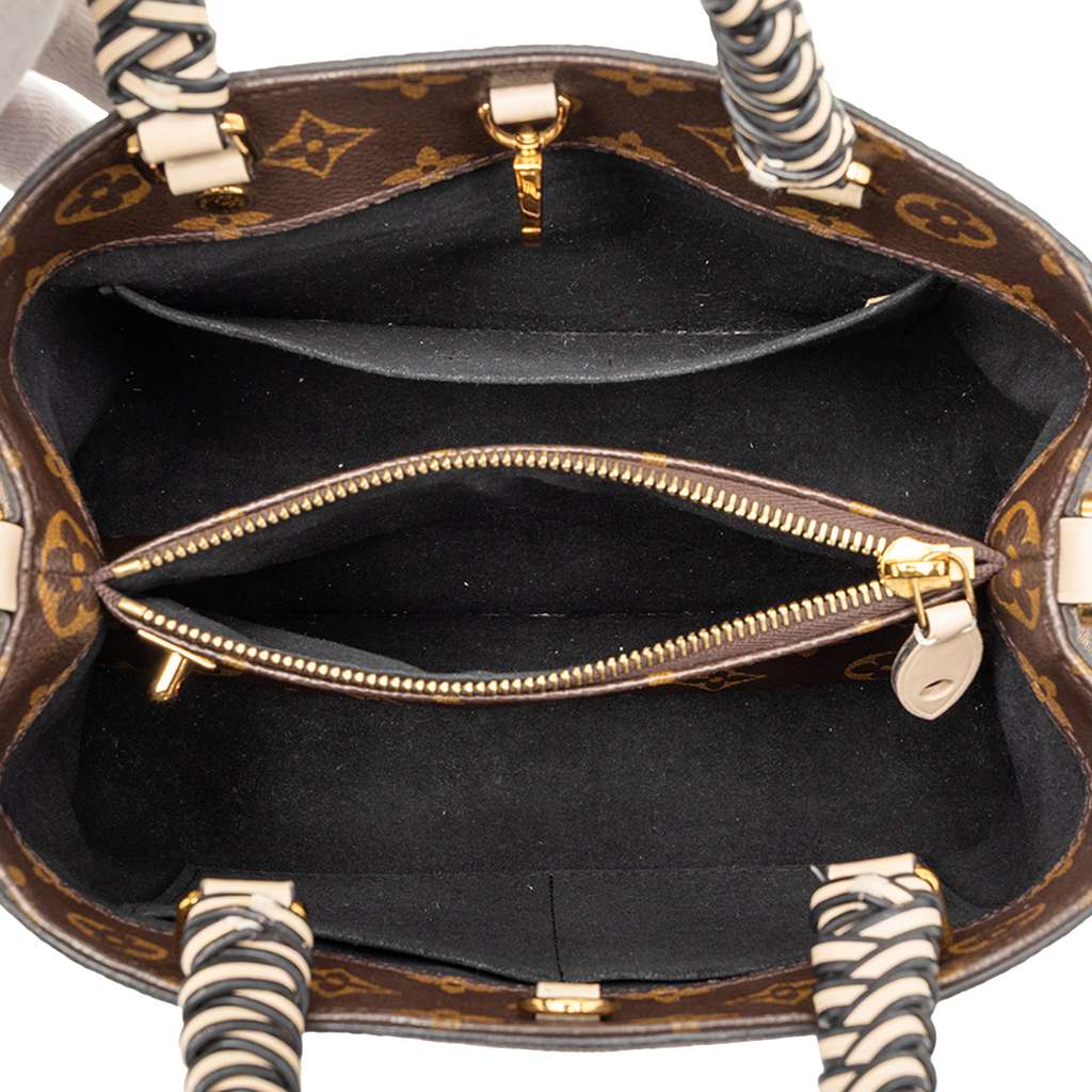 Louis Vuitton Braided Handle Monogram Montaigne BB Brown Good condition - Model View