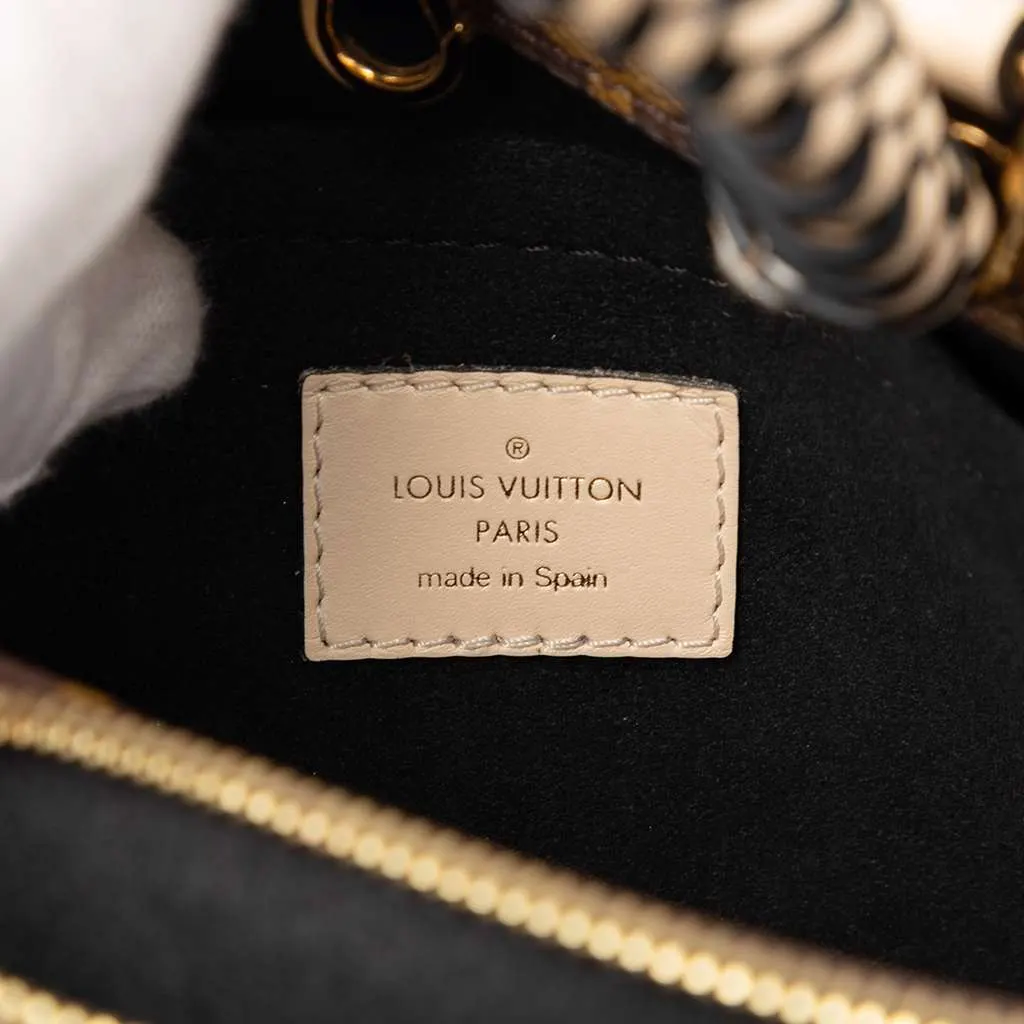 Louis Vuitton Braided Handle Monogram Montaigne BB Brown Very good - Box View