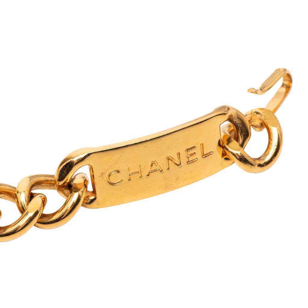 Chanel CC Medallion Chain-Link Belt Gold Metal Good condition - Inside View