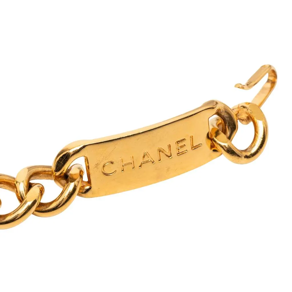 Chanel CC Medallion Chain-Link Belt Gold Metal Very good - Inside View
