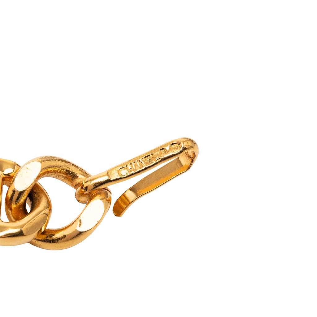 Chanel CC Medallion Chain-Link Belt Gold Metal Good condition - Model View