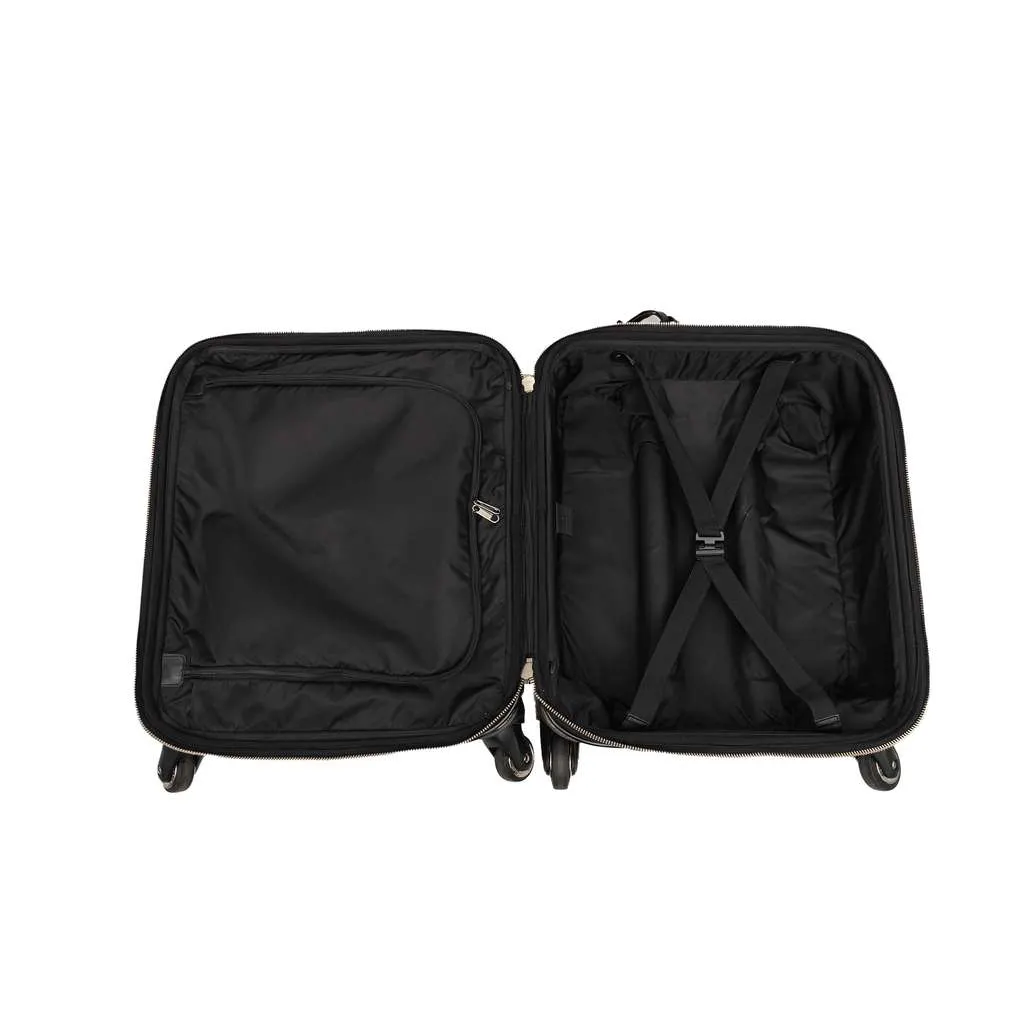 Gucci GG Supreme Carry On Rolling Suitcase Beige Canvas Very good - Model View