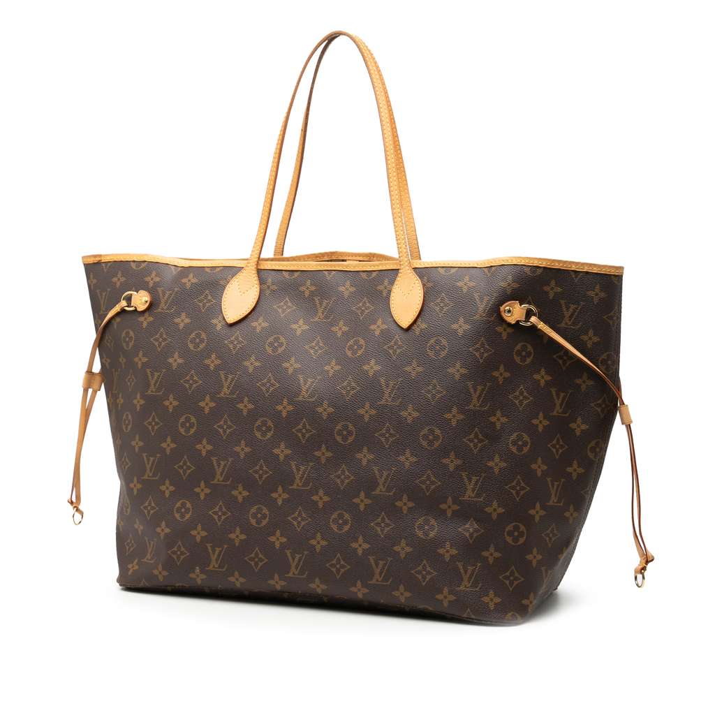 Louis Vuitton Monogram Neverfull GM Brown Good condition - Back View