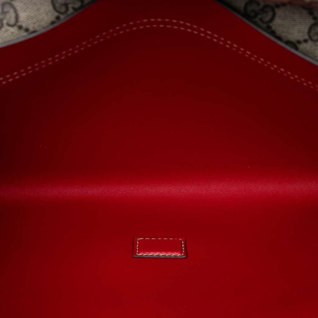 Gucci GG Supreme No Longer Not Yet Clutch Beige Canvas Good condition - Model View