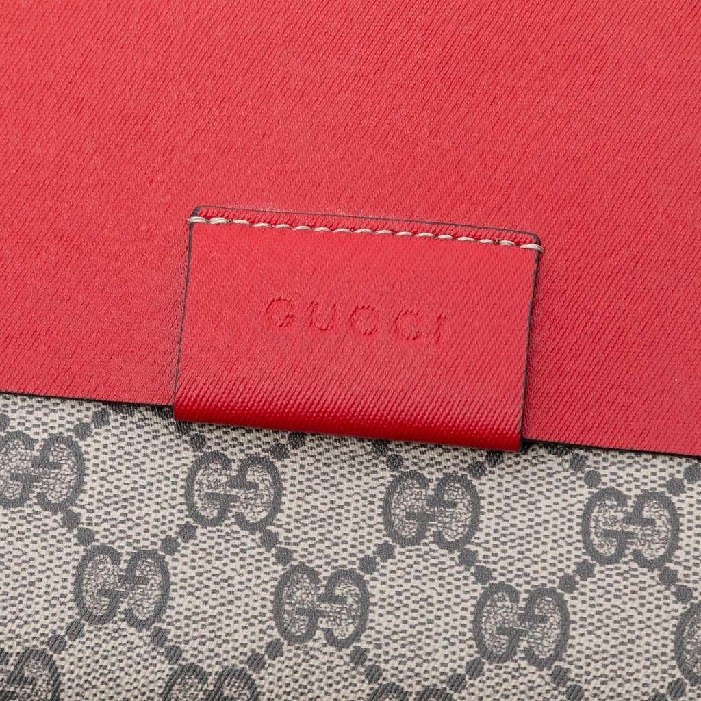 Gucci GG Supreme No Longer Not Yet Clutch Beige Canvas Good condition - Box View