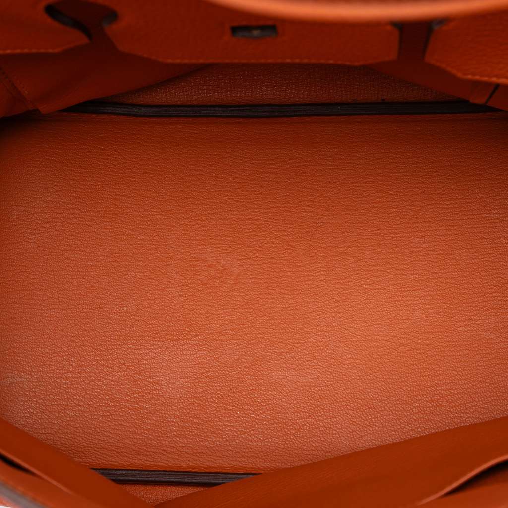 Hermès Togo Birkin Retourne 35 Orange Leather Good condition - Model View