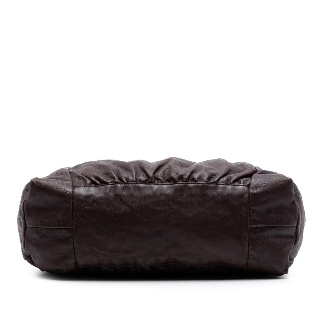 Gucci Large Guccissima Hysteria Tote Brown Leather Good condition - Inside View