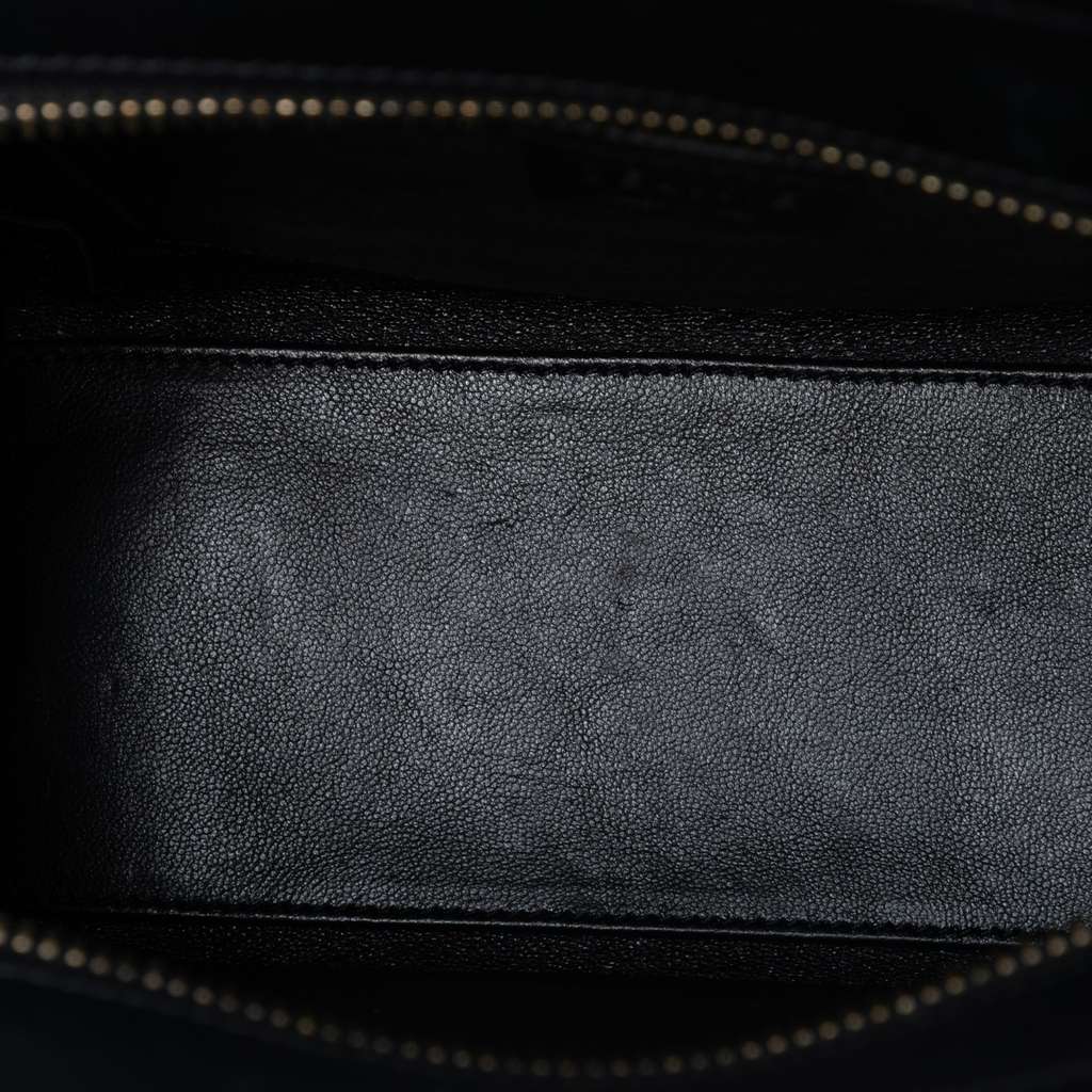 Celine Nano Tricolor Canvas and Leather Luggage Tote Brown Canvas Good condition - Model View