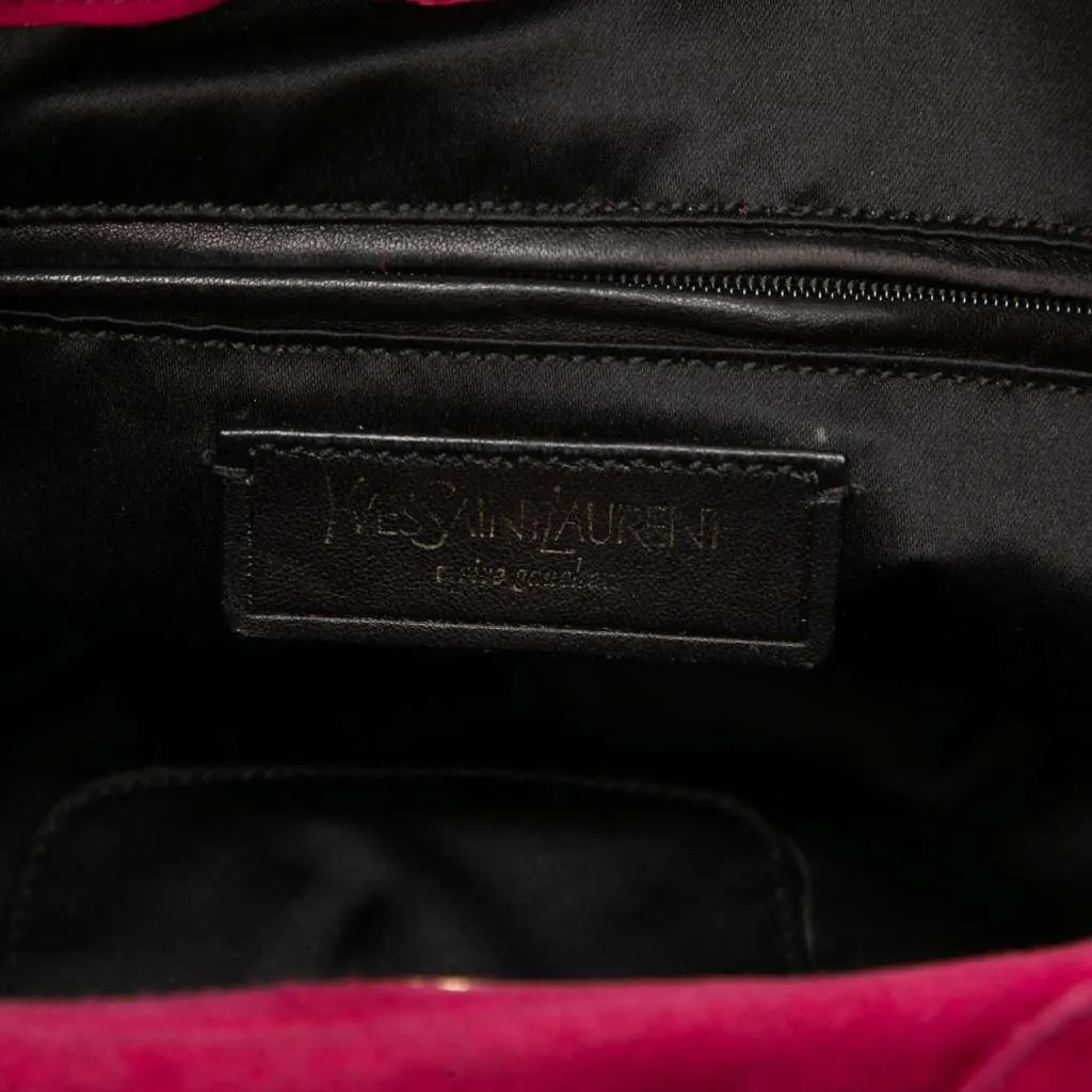 Saint Laurent Suede Nadja Rose Shoulder Bag Pink Leather Very good - Box View