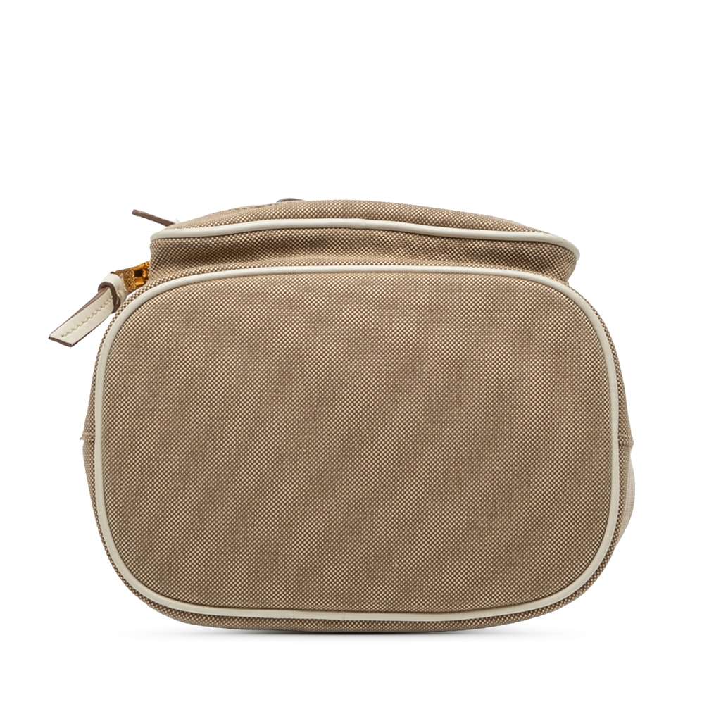 Prada Canvas Canapa Logo Bow Drawstring Bucket Bag Brown Canvas Good condition - Inside View