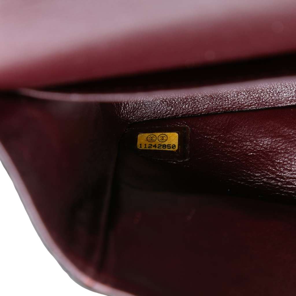 Chanel Medium Classic Lambskin Double Flap Black Leather Good condition - Box View