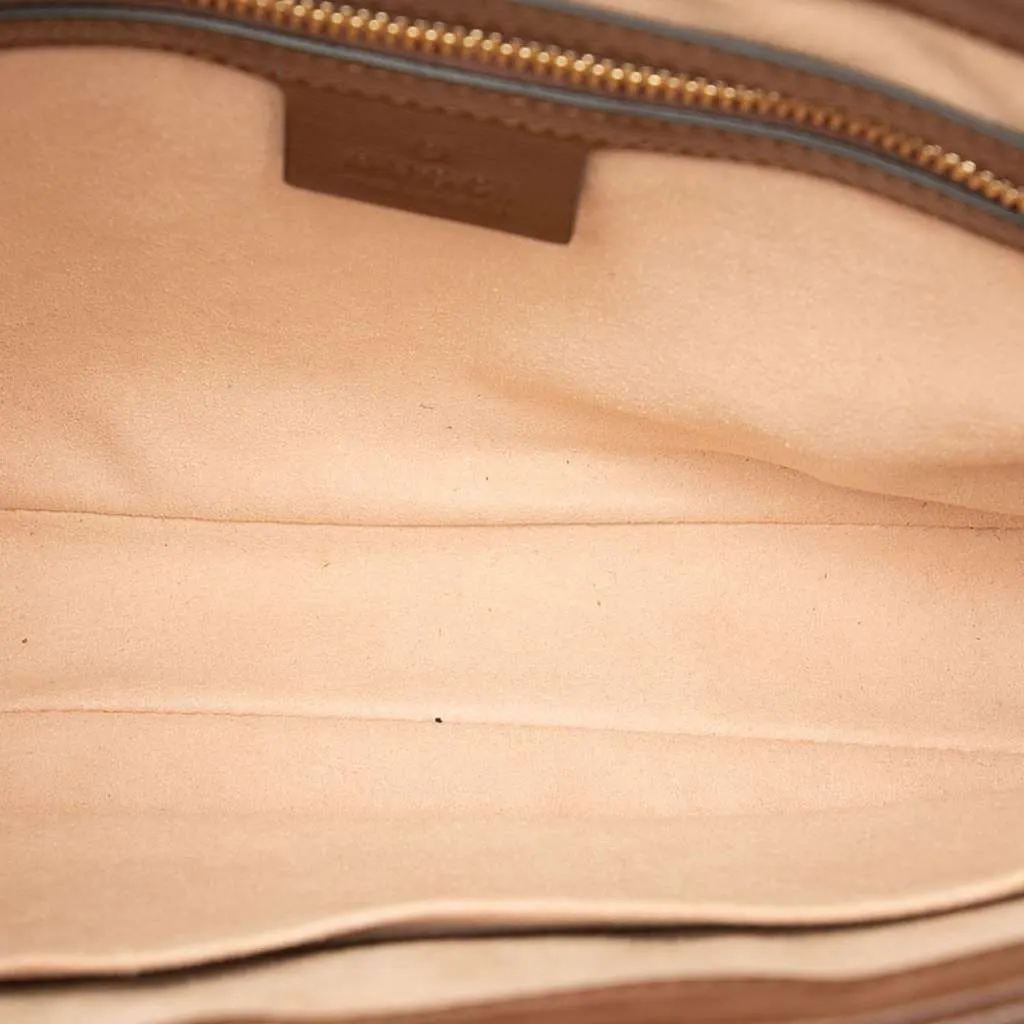 Gucci Small GG Supreme Web Jackie 1961 Crossbody Beige Canvas Very good - Model View