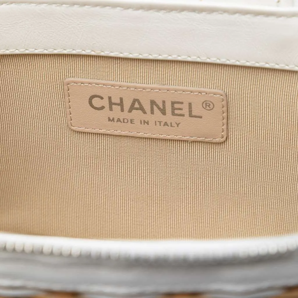 Chanel Take Away Wicker Vanity Case Beige Very good - Box View