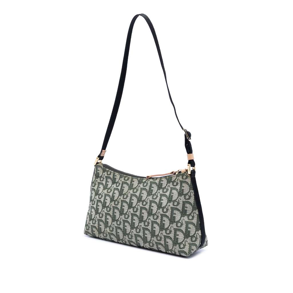 Dior Diorissimo Trotter Canvas Pochette Grey Canvas Good condition - Back View