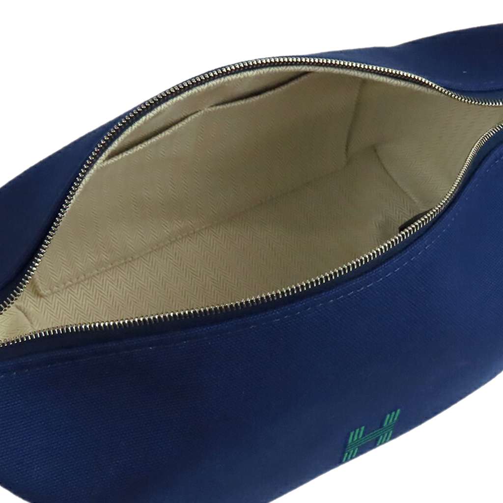 Hermès Small Toile Bride A Brac Case Blue Canvas Good condition - Model View